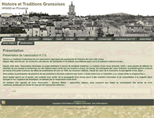 Tablet Screenshot of histoire-traditions-grans.com